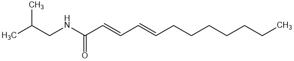 Ácido dodeca 2E,4E-dienóico isobutilamida