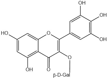 Myricetin 3-galactoside phyproof® Reference Substance | PhytoLab Myricetin 3-galactoside phyproof® Reference Substance | PhytoLab